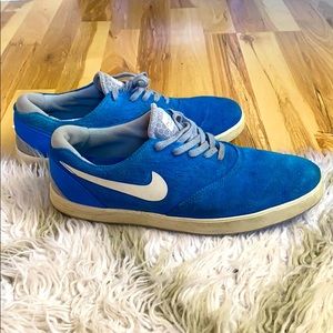 Nike Eric Koston 2 Lunarlon Blue Suede Shoes